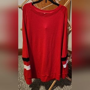 XL Red Long Sleeve shirt